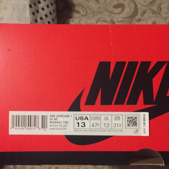 Air Jordan 1 retro high 85 neutral grey - Picture 3 of 3